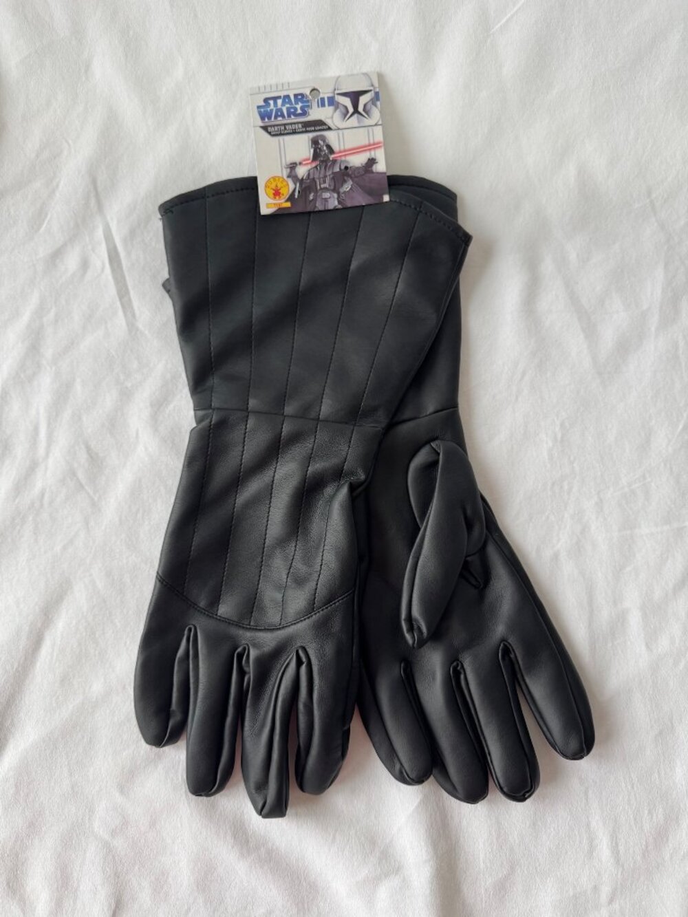 Darth Vader Star Wars Rubie’s Adult Gloves Black Gauntlet Costume Cosplay NWT